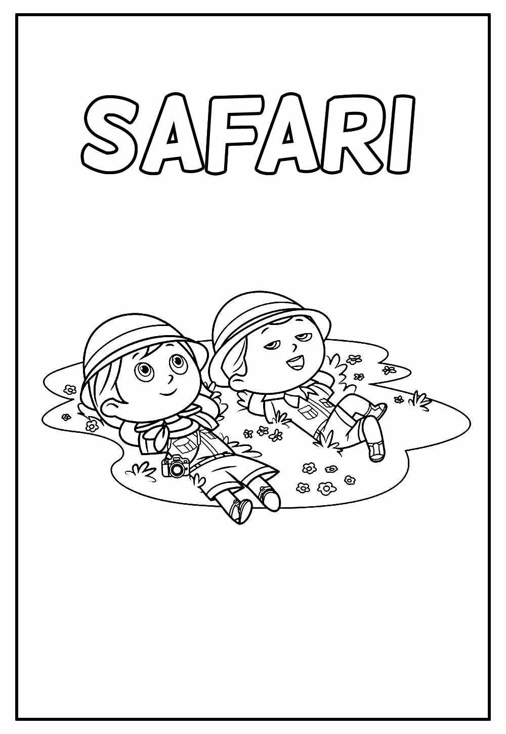 Desenhos de Safari para imprimir e colorir - Pinte Online